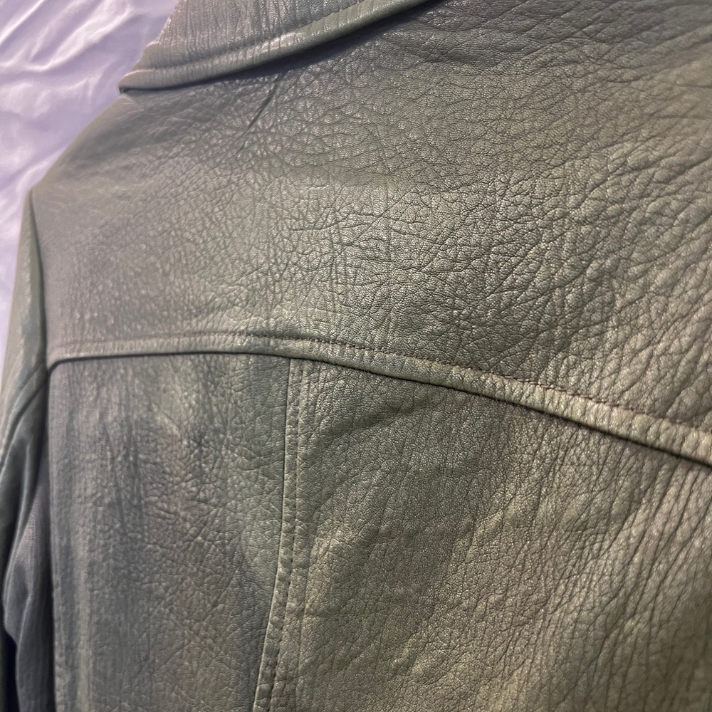 BCBG genuine leather moto jacket - Picture 6 of 6